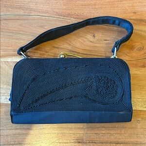 Vintage Black Clutch Bag